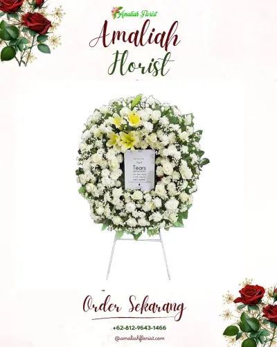Krans Bunga Duka Cita di Woda