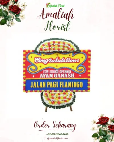 Bunga Papan Congratulation di Woda